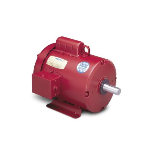 184TC Frame 1 Phase 60Hz Fequency 1800 RPM 5HP Leeson 131540.00 General Purpose C Face Motor Round Mounting 230V Voltage 