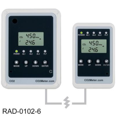 CO2 Meter RAD-0102-6 Storage Safety Triple Alarm - CO2 Monitor