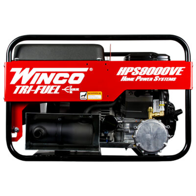 Winco HPS9000VE-03/B Portable Generator - 9000W, 120/240V, TRI-FUEL, Gas/NG/LP