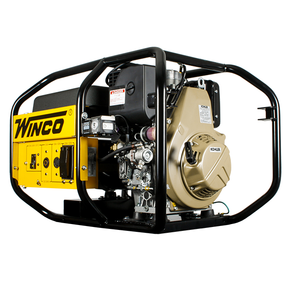 Tragisk Porto Skulle Winco W6010KE-03/B Portable Generator - 6kW, KD440 Engine, 120/240V, 1Ph,  Diesel | ISC Sales